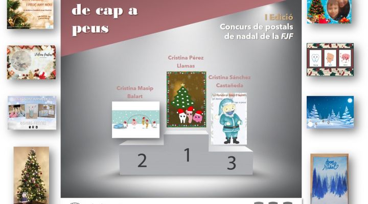 Cristina Pérez, ganadora de la 1ª edición del Concurso de postales de Navidad de la FJF