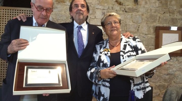Acto de homenaje de la Fundación Josep Finestres a la Dra. Virginia Novel Martí y al Dr. Joan Salsench Cabré con motivo de su jubilación